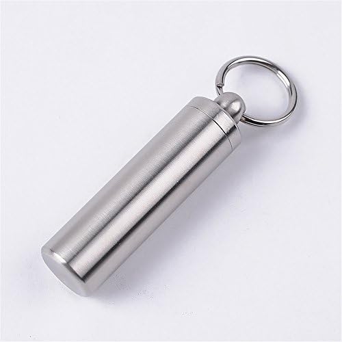SZHOWORLD Full Metal Military level Airtight Life Capsule Seal Bottle Match Case Outdoor Camping Essentials Waterproof Container EDC Survive Dry Box Pill Fob