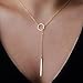 choice of all Lariat Necklace for Women Rose Gold Necklaces for Women Slip Chain Necklace Dainty Long Necklace Y-Shaped Pendant Necklace Trendy Chain Gold Jewelry For Women