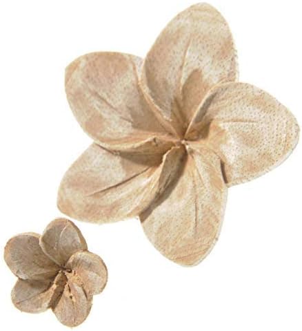 Amazon 森の紙 木 ウッド フラワー L 2個セット プルメリア 直径6 5cm バリ雑貨 アロマ 置物 オブジェ オンライン通販