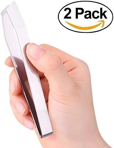 Clavi Chef Fish bone Tweezers Rustproof 304 Stainless Seafood Tool Tongs Kitchen Accessories for Fish, 2Pcs/Pack
