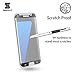 [Front and Back] Samsung Galaxy S7 Edge Screen Protector, [Case Compatible][Curve Fit Design] Smash-It Front 3D Tempered Glass Screen Protector and Back Carbon Fibre Film (Blue Version)