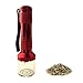 LGtrade Herb Crusher Grinder Electronic for Weed Metal Herb Grinder Tabacco Crusher Grinder, Red, Zinc Alloy