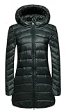 WenVen Women's Long Down Jacket Winter Coat(Grass Green, US L)