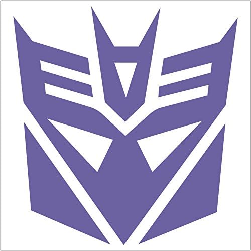 Transformers Decepticon Vinyl Decal Sticker , Lavandar