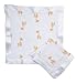 aden by aden + anais Issie Security Blanket, Super Soft 100% Cotton Muslin, 2 Pack, Olivia - Giraffe