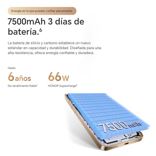 Smartphone Honor Magic 8 Lite 8/512GB Negro