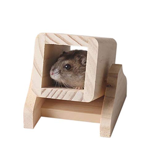 Syrian Hamster Climbing Toys ,Guinea Pig Chew Toys, Sugar Glider Wooden Tunnels, Dwarf Hamsters Seesaw,Cage Hideout Toys for Hedgehog,Rat,Mouse,Chinchilla