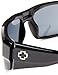 Spy Optic Dirk Wrap Sunglasses, Black Frame/Grey Lens, one Size