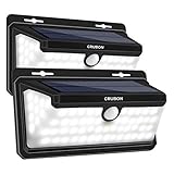 158 LED Solar Lights Outdoor Motion Sensor Night Light 270° Wide Angle Wireless Security Wall Lights (White Lights + Flame Light), Easy-to-Install for Yard, Garage, Deck (2 Pack)