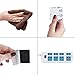 PORTOWN 100 Pack Square Double Sided Foam Tape Strong Pad Mounting Adhesive,Black