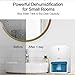 Jese Small Dehumidifier for Bathroom, 18oz Electric Quiet Mini Room Dehumidifier for 150-220 sq.ft Auto-Off Safe Dehumidifier for Kitchen, Bedroom, RV Trailer, Closet, Basement