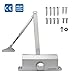 Dakason Automatic Door Closer Grade 3 Size 3 for Residential and Light Commercial Use, Adjustable Spring Hydraulic Door Closer Hinge for Middle Weight Door