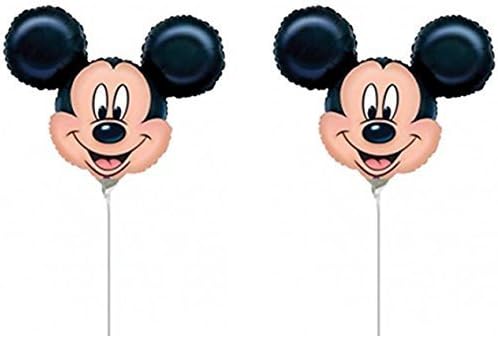 By Broward Balloons Disney Mickey Mouse Head Mini Shape 14 Inch Balloons (Qty 2) by Broward Balloons