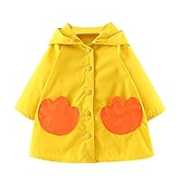 oldeagle_Baby Coat, Fashion Toddler Kids Girls Boys Cartoon Character Windproof Coat Outwear Casual Clothes (6-12 Months, Yellow)