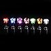 AYAMAYA LED Light Up Earrings Decoration, 9 Pairs LED Earrings Studs Halloween Flashing Blinking Stainless Steel Earrings Studs Dance Party for Men/Women/Girlfriend/Boyfriend/Her