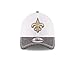 NFL New Orleans Saints 2016 Training Camp Team Color 39THIRTY Stretch Fit Cap, Medium/Large, White/Gray Heather