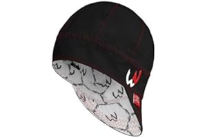 Welder Nation 8 Panel Soft, 10 oz Light Weight Cotton Welding Cap, Durable for Safety and Protection While Welding. Stick ARC