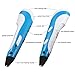 ELEGIANT Intelligent 3D Printing Pen, 3D Drawing Model Making Arts & Crafts Drawing, Stimulate Children' Creativity, Improve Spatial Thinking Ability, with ABS Fibrous Material and Power Supply