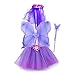 Sinuo Fairy Costume, Costume Set with Wings,Tutu,Wand and Veil Princess Set Fit Girls Age 3-8(Purple)
