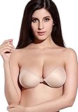 Womens Sexy Backless Strapless Self Adhesive Silicone Push Up Bra