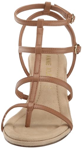 ANNE KLEIN WOMEN’S SANDY WEDGE SANDAL, TAN, 9