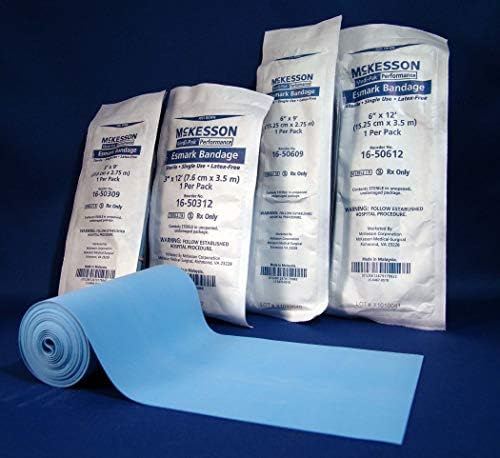 MCKESSON Esmark Compression Bandage Medi-Pak Performance Polyisoprene 6" X 3 Yard Sterile (#16-50609, Sold Per Piece)