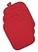 DII Heat Resistant Quilted Cotton Pot Holder Set, Designed with Space to Personalize Allowing a Customized Design, 7x9, Red, 3 Count