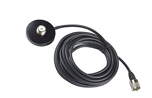Mini-Mag-SO239 UHF PL-259 2" Magnet Mount Mag Mount 16 feet Antenna Cable Roof or Trunk for Mobile Radios PL259 Connector for Yaesu Kenwood HYT Vertex Icom Mobile Radios