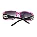 CG Eyewear Womens Rhinestones Sunglasses Rectangular Designer Fashion Black Pink