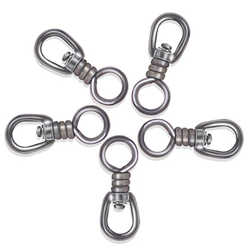 JSHANMEI Stainless Steel Fishing Swivel, Hook Lure Connector High Strength for Tuna Longline Sea Saltwater Fishing