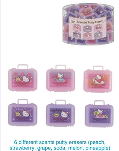 Sanrio Scented Putty Erasers in Case Carousel (You only get ONE randomly chosen)