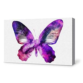 Wall26-Canvas Wall Art-Beautiful Butterfly-Giclee Painting Wall Art for...