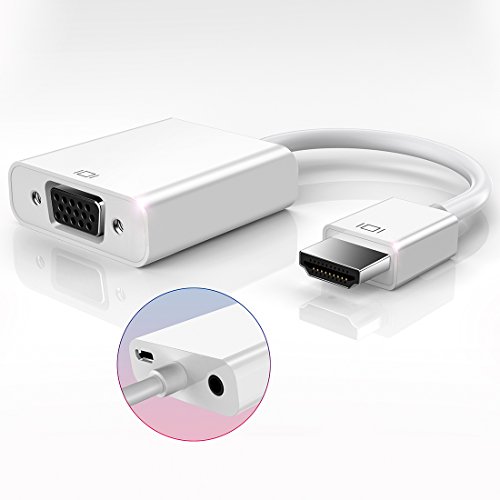 HDMI to VGA Adapter, Humixx Active Video Adapter Converter with 3.5mm Audio Jack 1080P for Computer, Desktop, Laptop, PC, Monitor, Projector, HDTV, Chromebook, Raspberry Pi, Roku, Xbox and More - Thumbnail 7
