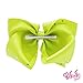 JoJo Siwa Signature Collection Hair Bow with Rhinestones - Lemon Lime With Sticker Patch Set Included