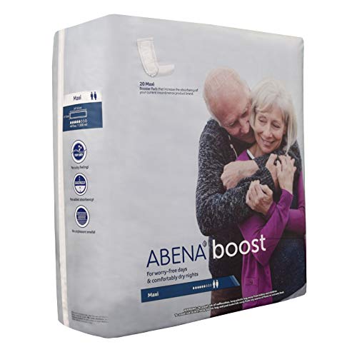 ABENA BOOST FLUFF INCONTINENCE PADS – NO BARRIER/FLOW-THROUGH, (SIZES NORMAL TO EXTRA LARGE) EXTRA LARGE, 20 COUNT