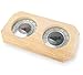 MIFXIN Sauna Thermometer Wooden Sauna Hygrothermograph 2-in-1 Double Dial Indoor Humidity Temperature Measurement Hygrometer for Sauna Room Equipment Accessories