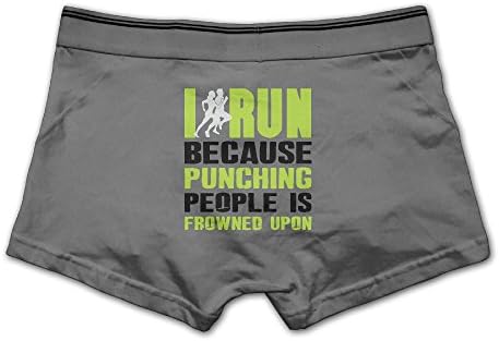 Super Soft I Run Because Punching Full-Cut Briefs