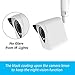 Wyze Cam Camera Wall Mount Bracket,Coolwufan Weather Proof 360 Degree Protective Adjustable Housing Mount and Cover for Wyze Cam V2 V1 and Ismart Spot Camera Indoor Outdoor (White(3 Pack))