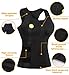 Junlan Neoprene Sauna Sweat Vest, Waist Trainer Corset Slimming Vest for Women Weight Loss with Adjustable Waist Shaper Belt (Black, XL)
