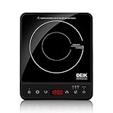 Induction Cooktop, Deik Induction Burner 1800W Sensor Touch with Child Safety Lock, Portable Induction Cooktop with Timer and 10 Temperature Settings, Suitable for Home Kitchen, RV, Boats, Garden