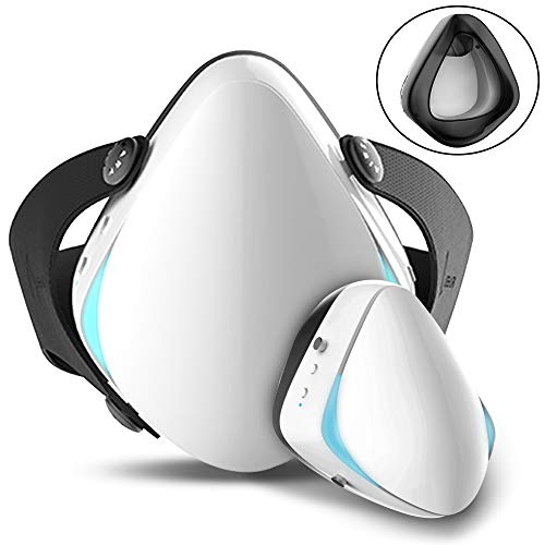 Smart Electric Masks - Medical Grade Fresh Air Purifying Mask with 10PCS Replacement Filters Anti Pollution/Anti Haze/Dust Proof Mask for Exhaust Gas, Pollen Allergy, PM2.5, Running, Cycling - Thumbnail 7