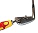 GrooveMaster Golf Club Groove Sharpener with Comfortable Adjustable Large Rubber Grip and 6 Cutter Carbide Tungsten Steel Head - Full Color User Manual