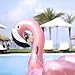 GOOBAT Giant Flamingo Inflatable Pool Float Toy, Swimming Party Lounge Floaty Raft for Kids or Adults, Rose Gold