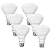 LE 6 Pack 65W Incandescent Bulb Equivalent, 10W Dimmable BR30 LED Bulbs, 750lm, Warm White, 2700K, 110° Flood Beam, E26 Medium Base, LED Indoor Flood Light Bulbs, LED Light Bulbs