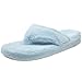 ACORN Women's New Spa Thong Slipper Powder Blue,Large 8-9 M US