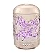 COOSA Genuine Unique 3D Butterflies Designed 100ml Ultrasonic Aromatherapy Essential Oil Diffuser Cool Aroma Mist Humidifier with 7 LED Lights for Home and Office (Butterfly Pattern)