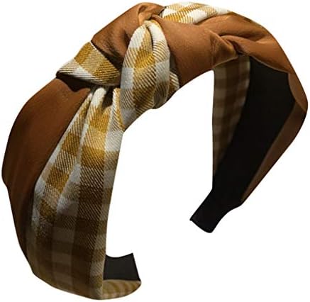 Fashion Vintage Elastic Printed Head Wrap,Knot Bow Hairband Women Hair Head Hoop Simple Sweet Girls Hair Headband