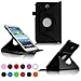 Kingsource (TM Samsung Galaxy Tab 3 7.0 Case-360 Rotating Leather Stand Case Cover for Galaxy Tab 3 7.0 SM-T210R and SM-T217S 7-Inch P3200 Tablet Color Black