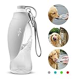 MIYA Dog Water Bottle, Portable Dog Water Bottle Puppy Water Dispenser Pet Water Bottle for Dogs Cats Outdoor Walking Hiking Travel Antibacterial Food Grade Plastic BPA Free