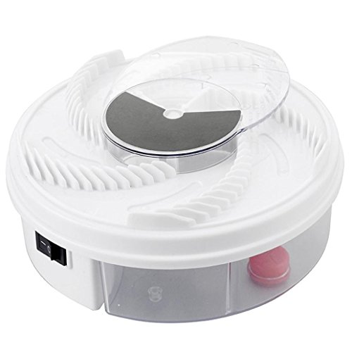 Boddenly Electric Fly Trap Device with Trapping Food Mosquito Killer Pest Control Pest Catcher Bug Insect Zapper, White USB cable